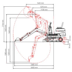 Jansen Minikraan MB-2000 Complete Set, Diesel
